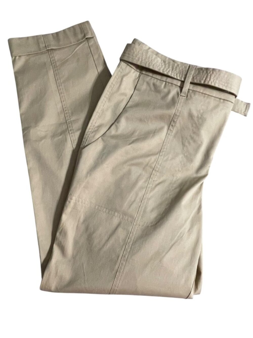 Chico’s Beige Belted Pants with D-Ring Detail - Picture 5 of 11